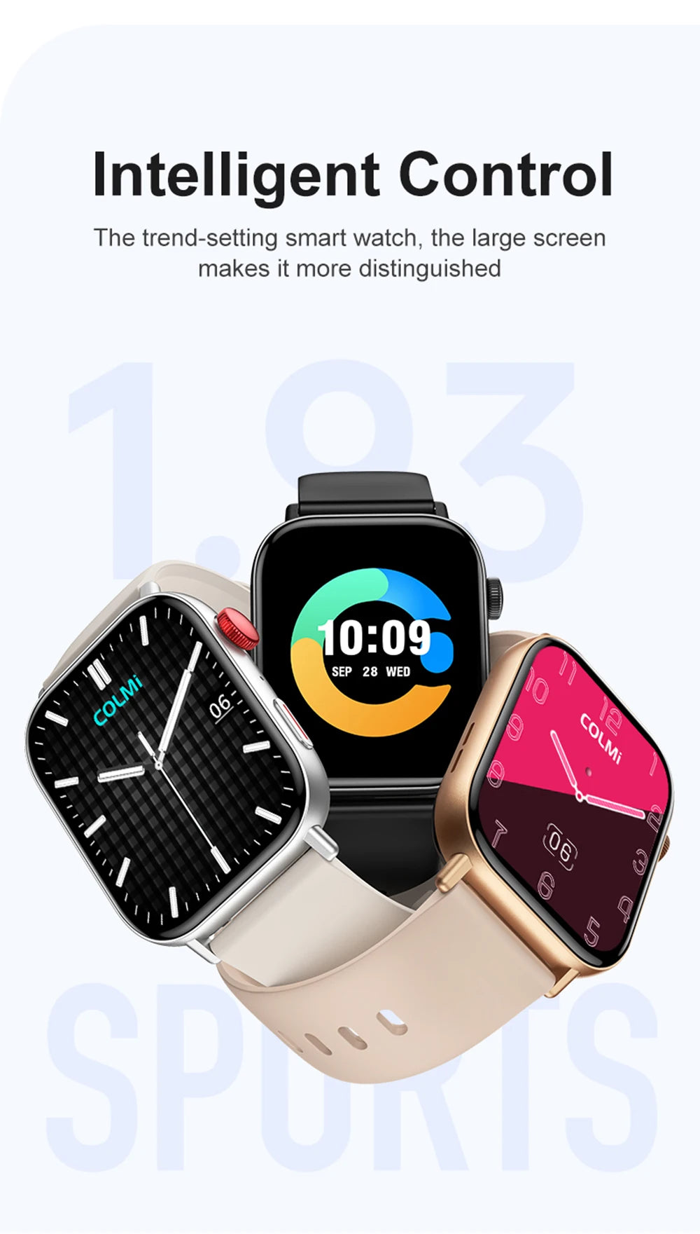 NexWatch C8 Max - Montre Connectée 1,93" HD Appels Bluetooth & Suivi Santé