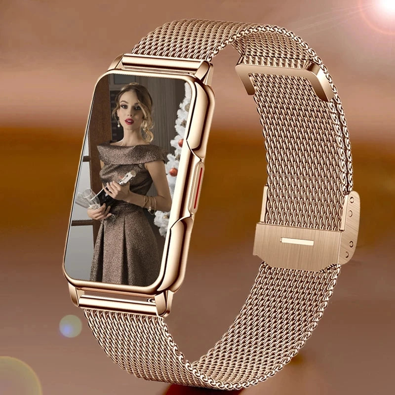 NexWatch Slim - Montre Connectée Ultra-Fine Étanche 20+ Modes Sport