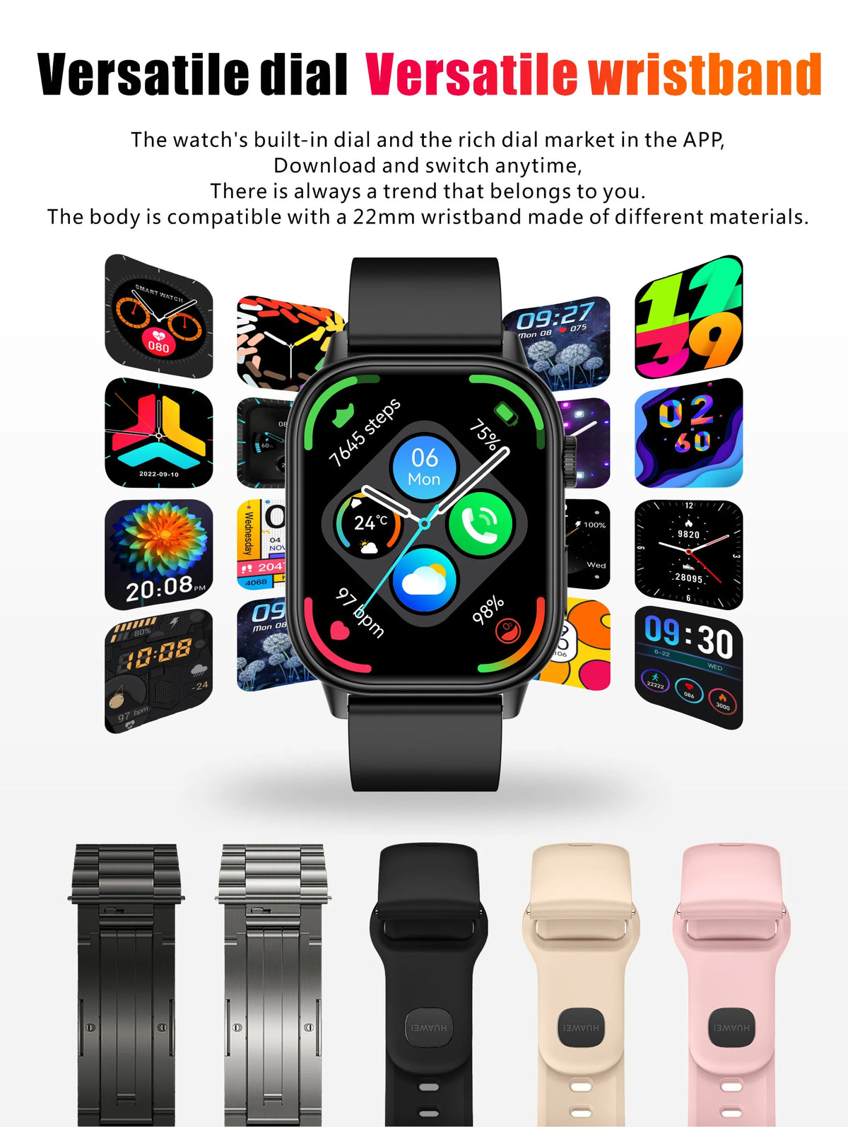 NexWatch LIGE 2026 - Montre Connectée GPS Écran HD 2,01" IP68 Appels Bluetooth