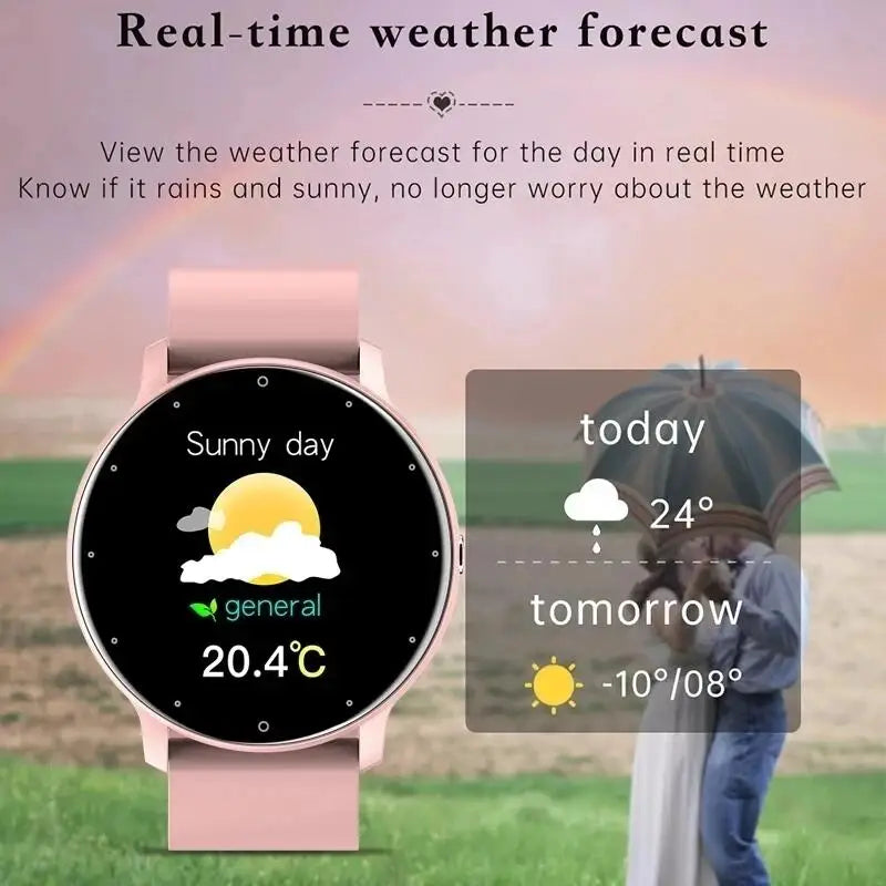NexWatch LIGE Sport - Montre Connectée Femme Étanche avec Météo en Temps Réel