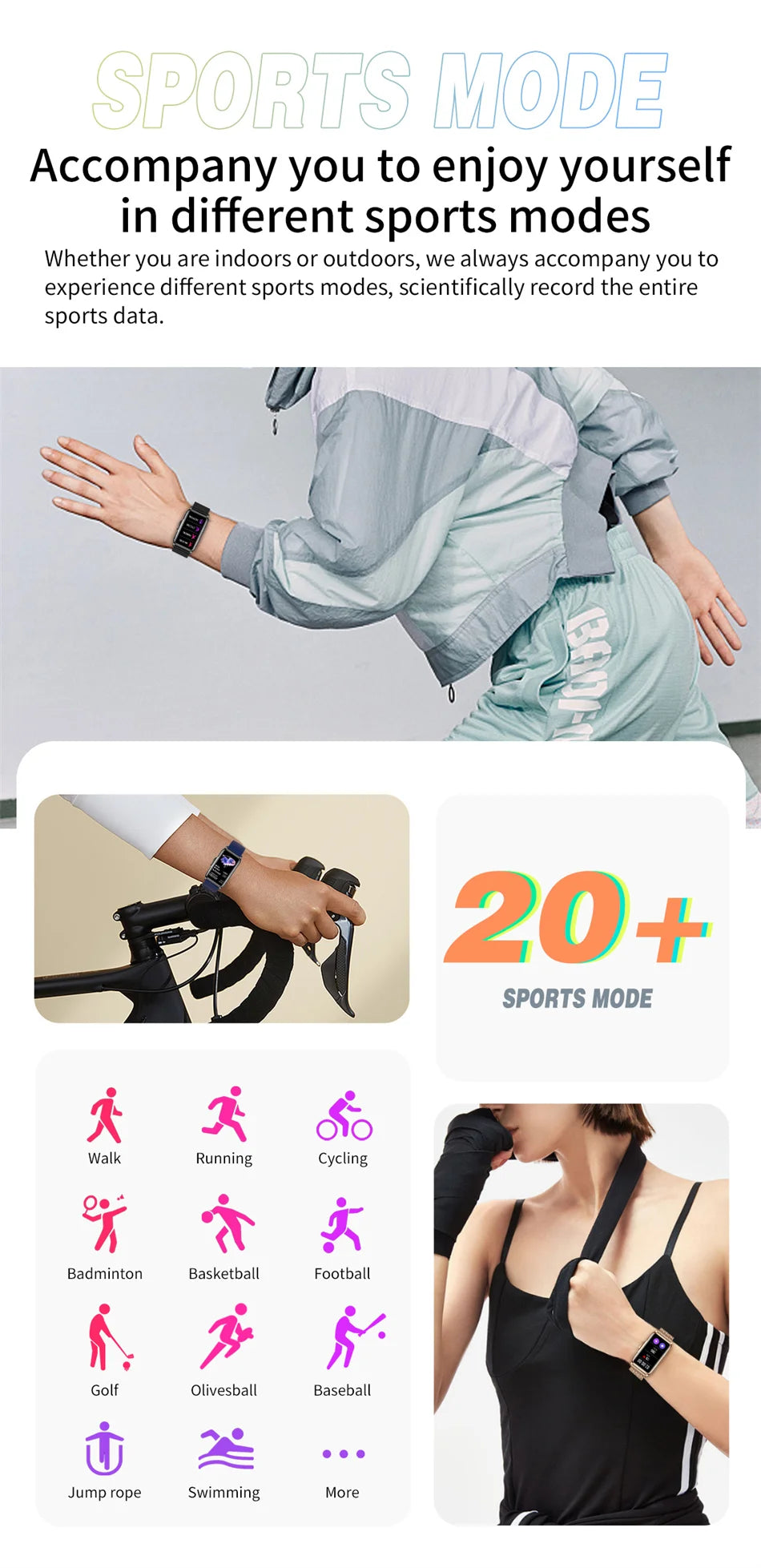 NexWatch Slim - Montre Connectée Ultra-Fine Étanche 20+ Modes Sport