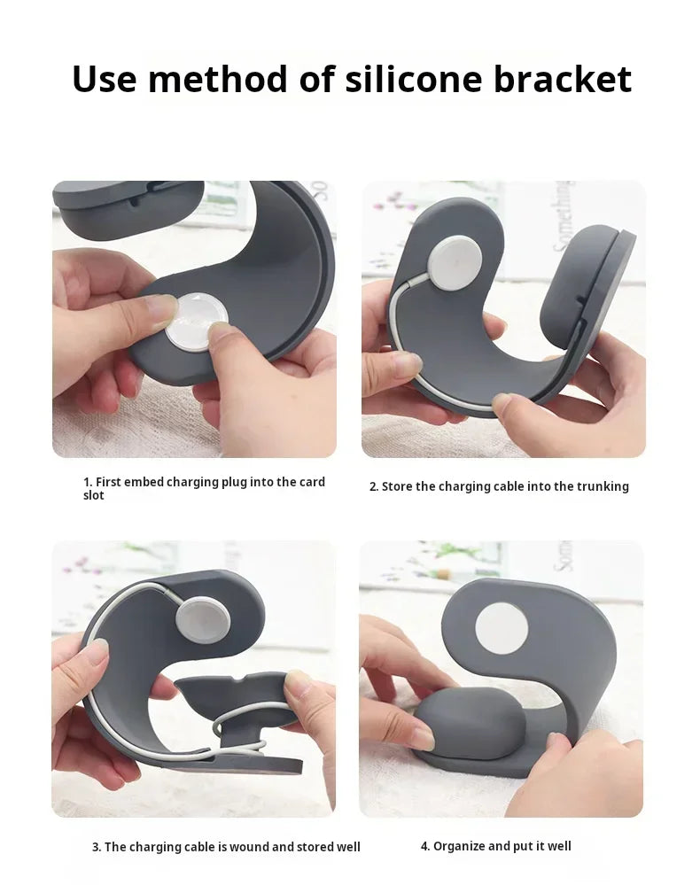 Dock de Charge Silicone NexWatch - Apple Watch 38 à 49 mm & Ultra
