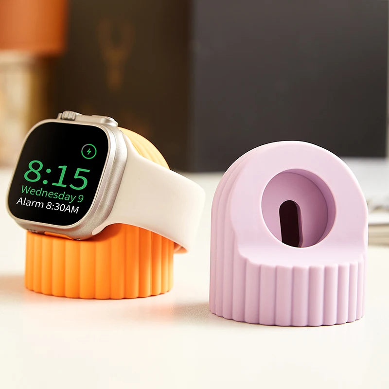 Support de Charge Silicone NexWatch - Apple Watch Série 2 à 11