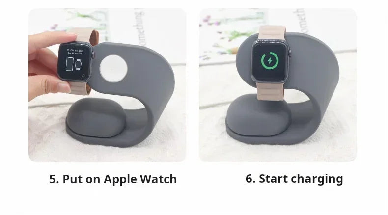 Dock de Charge Silicone NexWatch - Apple Watch 38 à 49 mm & Ultra