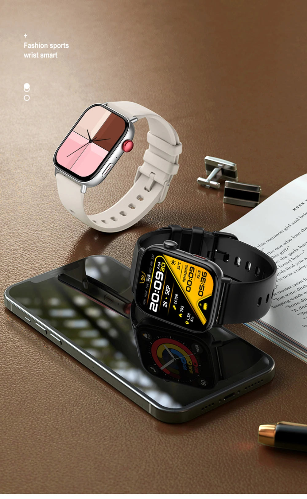 NexWatch C8 Max - Montre Connectée 1,93" HD Appels Bluetooth & Suivi Santé
