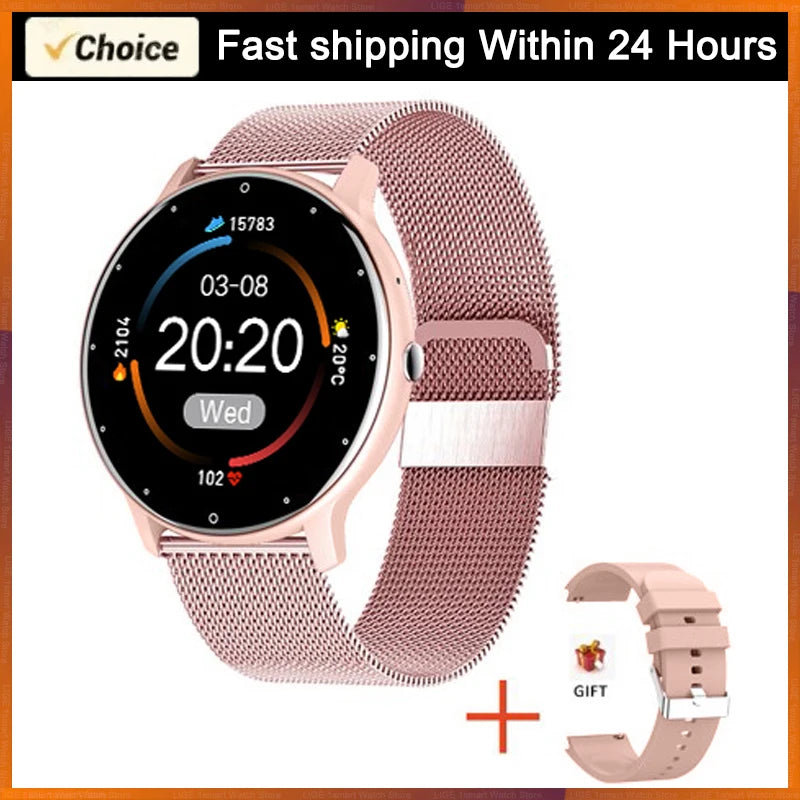 NexWatch LIGE Sport - Montre Connectée Femme Étanche avec Météo en Temps Réel