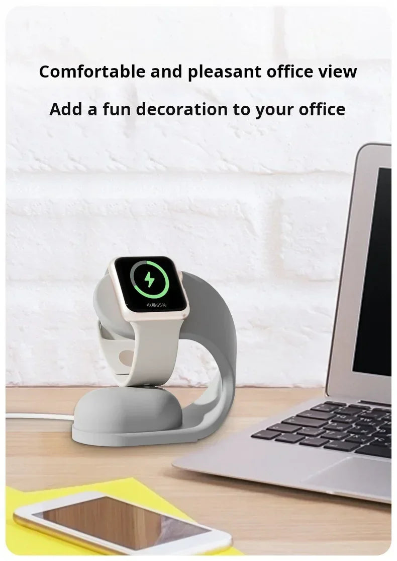 Dock de Charge Silicone NexWatch - Apple Watch 38 à 49 mm & Ultra