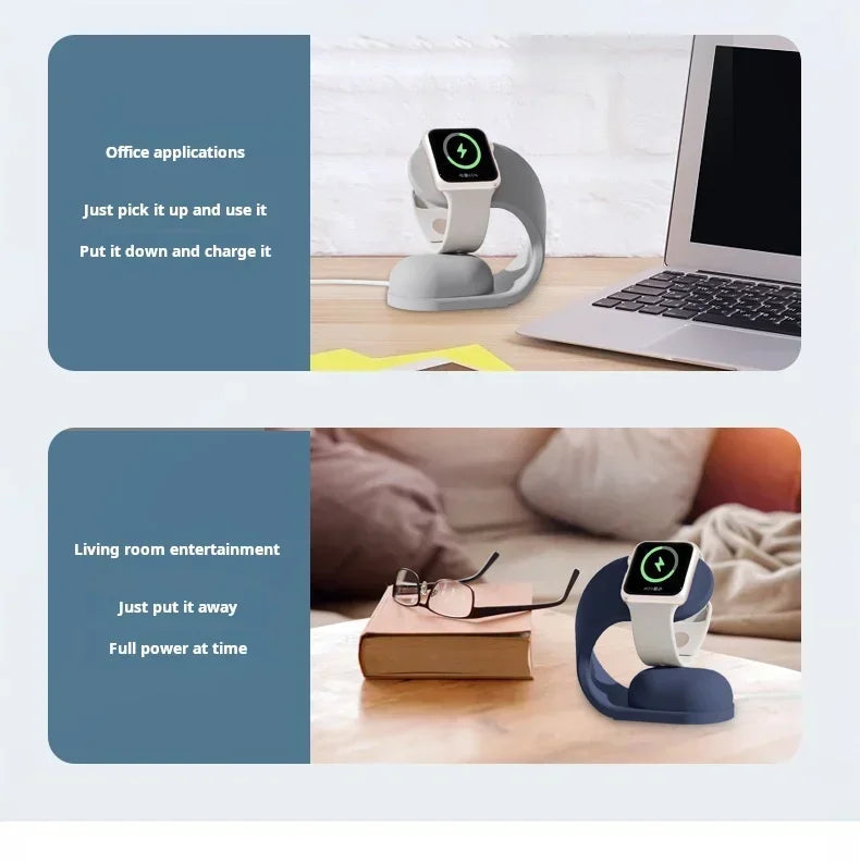 Dock de Charge Silicone NexWatch - Apple Watch 38 à 49 mm & Ultra