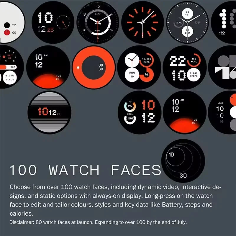 CMF Watch Pro 2 - Montre Connectée AMOLED 1,32" GPS Bluetooth 5.3