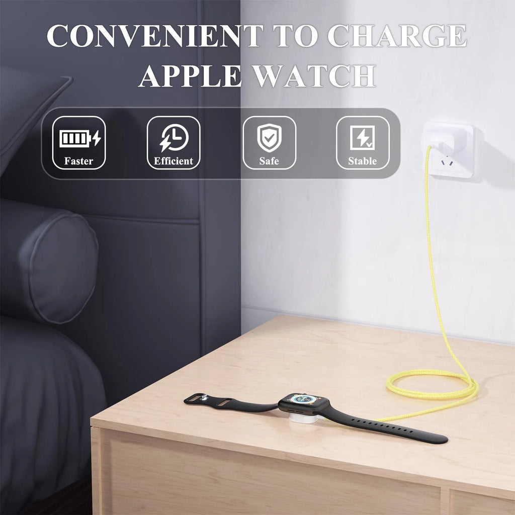 Câble de Charge Nylon USB-C NexWatch - Apple Watch Série 2 à 9 & Ultra