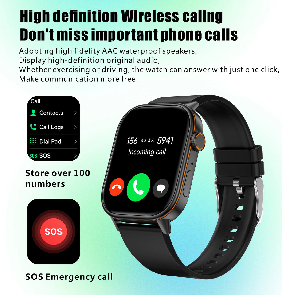 NexWatch LIGE 2026 - Montre Connectée GPS Écran HD 2,01" IP68 Appels Bluetooth