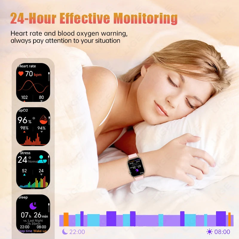 NexWatch LIGE 2026 - Montre Connectée GPS Écran HD 2,01" IP68 Appels Bluetooth