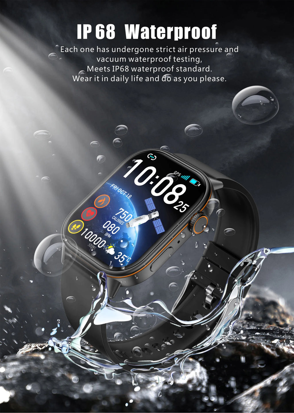 NexWatch LIGE 2026 - Montre Connectée GPS Écran HD 2,01" IP68 Appels Bluetooth
