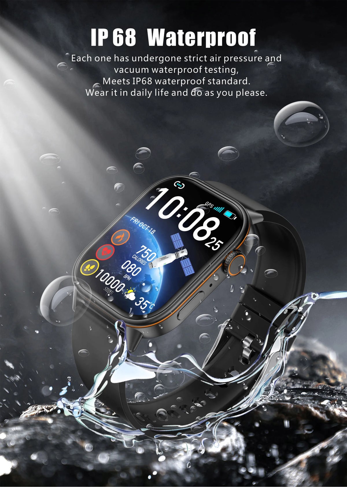 NexWatch LIGE 2026 - Montre Connectée GPS Écran HD 2,01" IP68 Appels Bluetooth