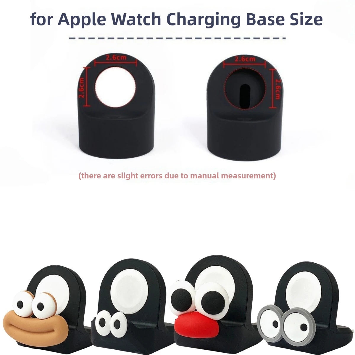 Support de Charge Silicone NexWatch - Mode Chevet Apple Watch