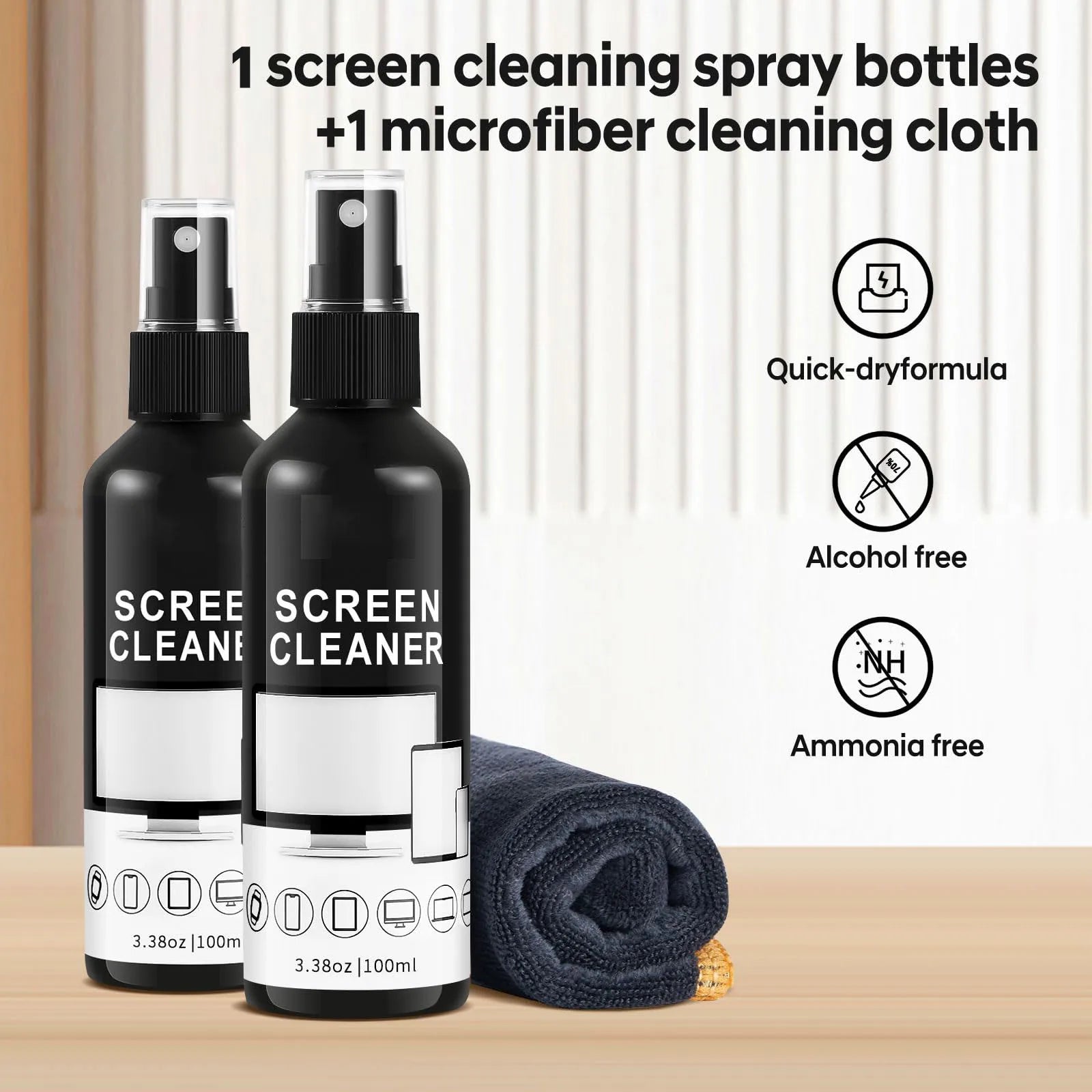 Kit de Nettoyage Écran NexWatch - Spray + Chiffon Microfibre