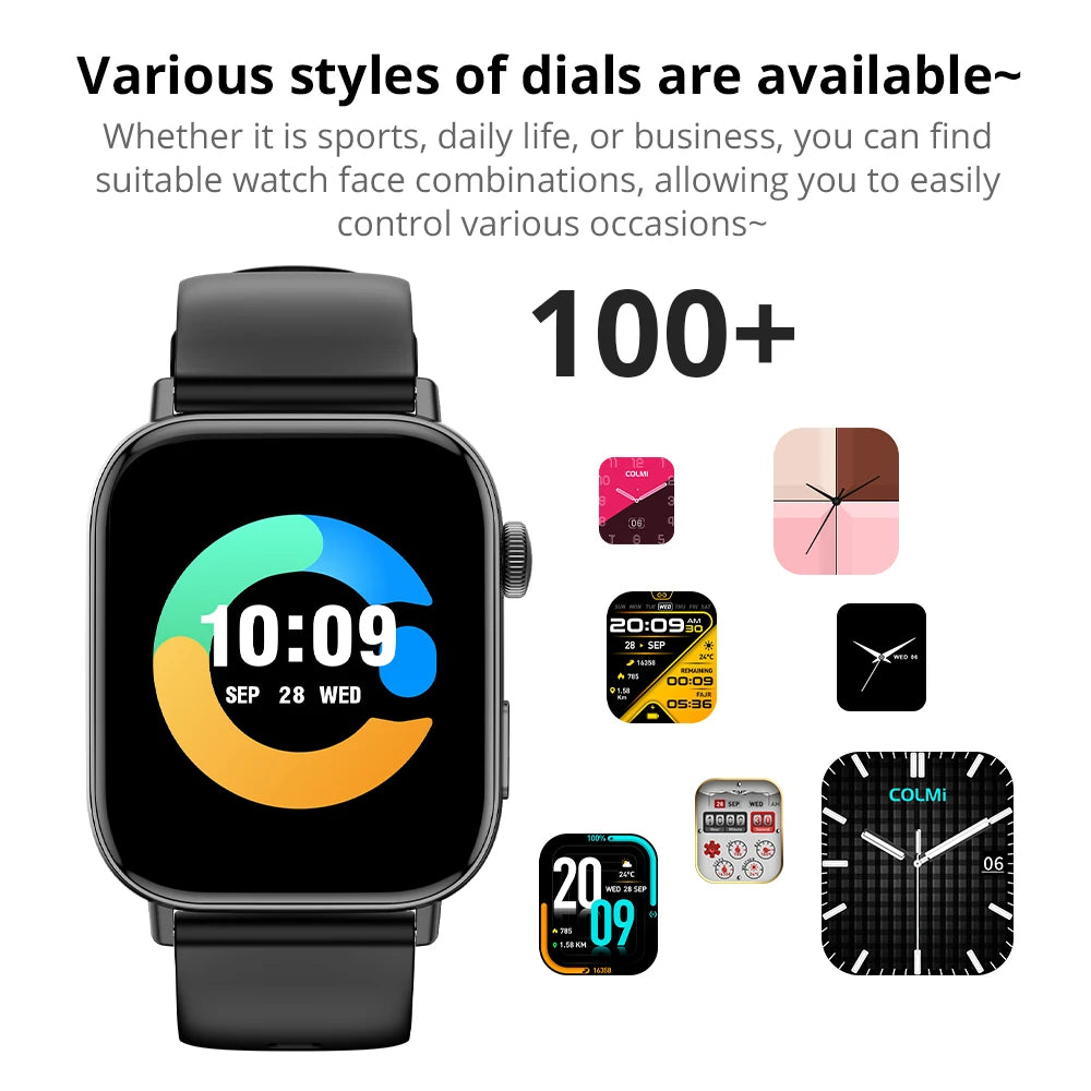 NexWatch C8 Max - Montre Connectée 1,93" HD Appels Bluetooth & Suivi Santé