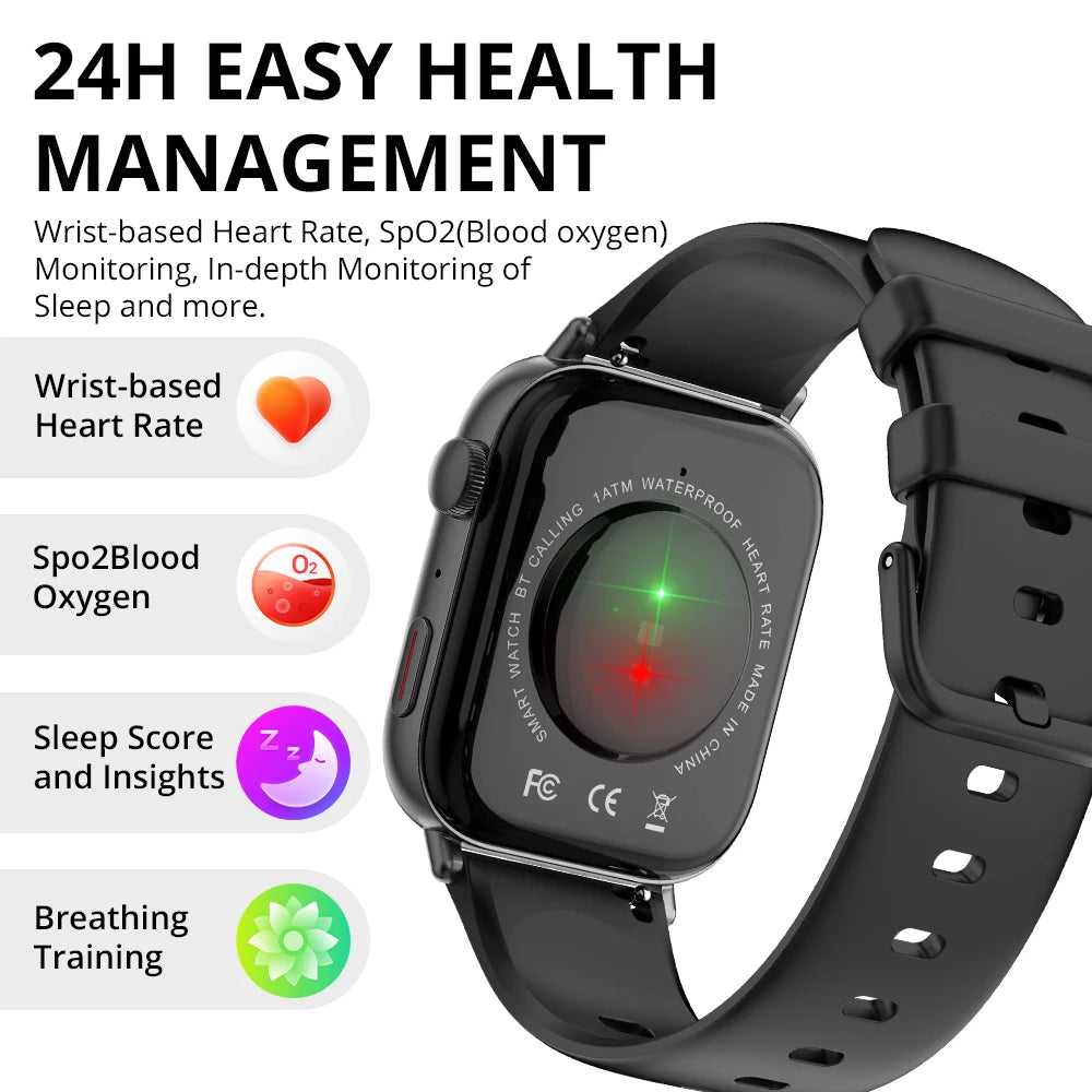 NexWatch C8 Max - Montre Connectée 1,93" HD Appels Bluetooth & Suivi Santé