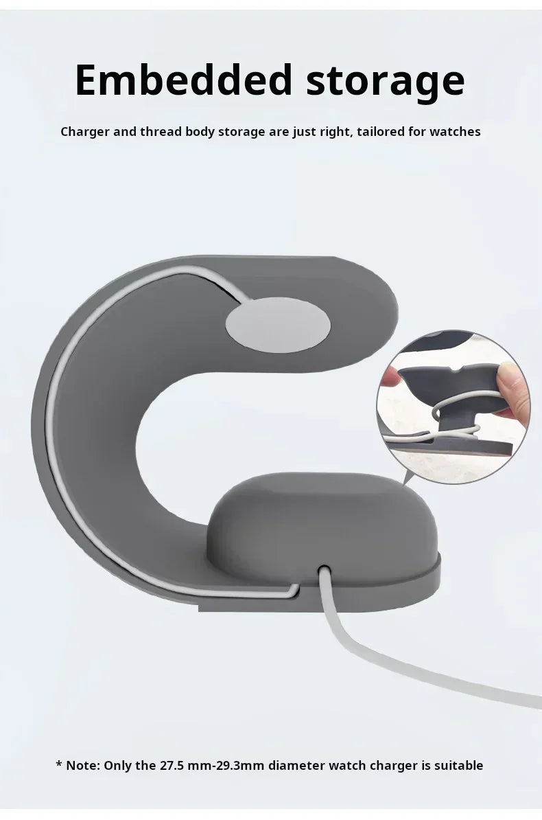 Dock de Charge Silicone NexWatch - Apple Watch 38 à 49 mm & Ultra