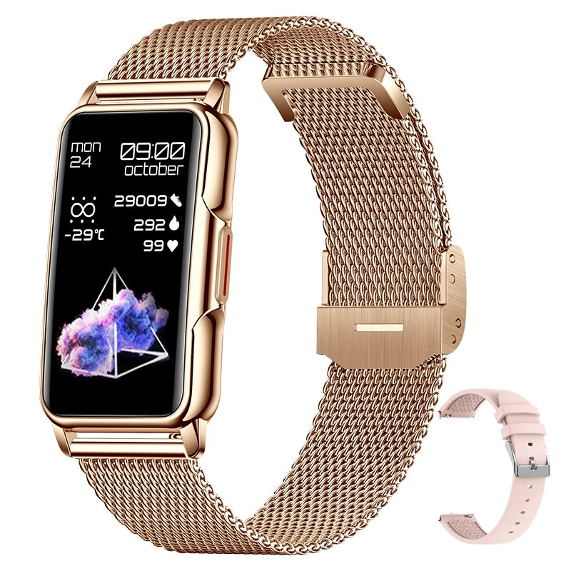 NexWatch Slim - Montre Connectée Ultra-Fine Étanche 20+ Modes Sport
