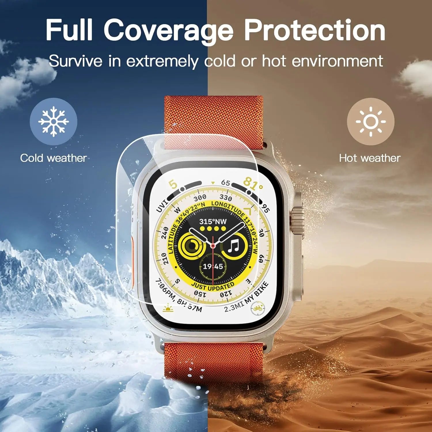 Verre Trempé NexWatch avec Outil de Pose - Apple Watch Ultra 1/2/3 49 mm