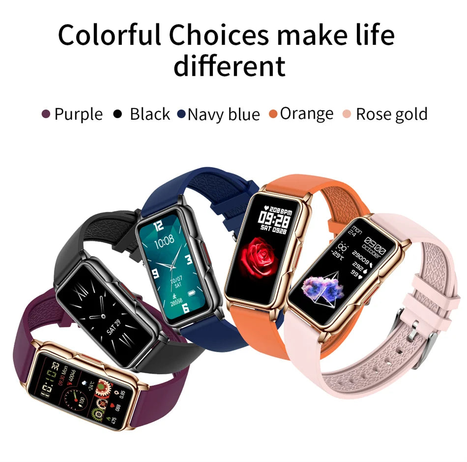 NexWatch Slim - Montre Connectée Ultra-Fine Étanche 20+ Modes Sport