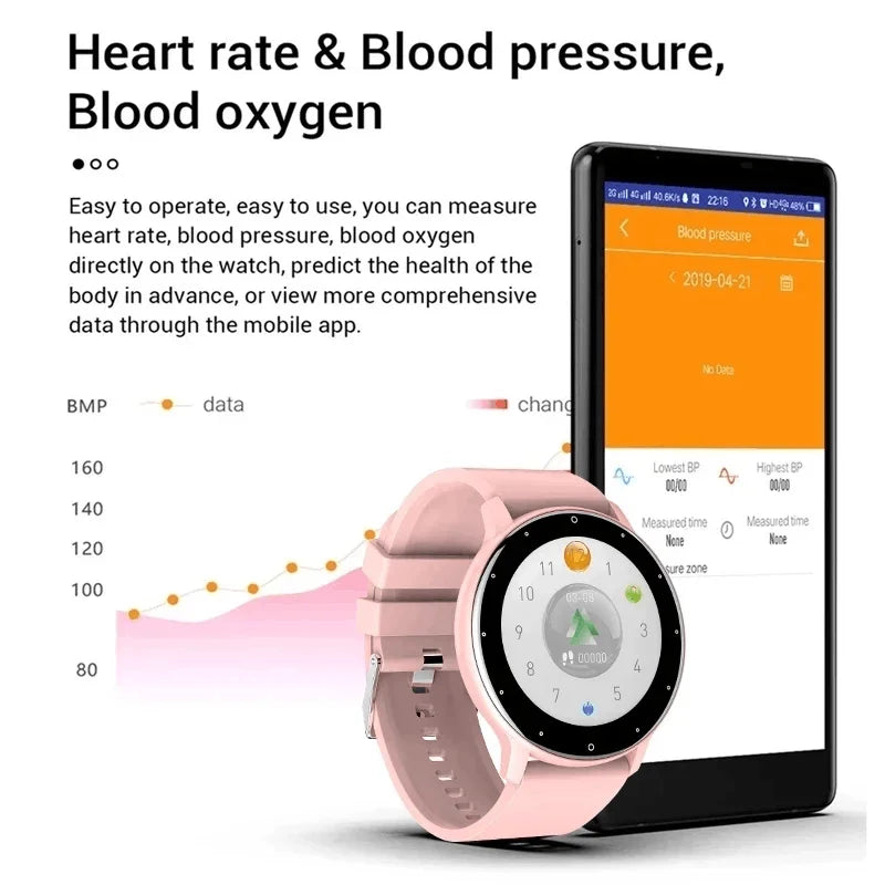 NexWatch LIGE Sport - Montre Connectée Femme Étanche avec Météo en Temps Réel