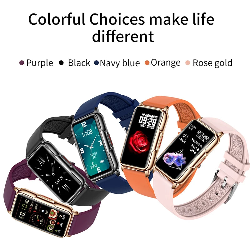 NexWatch Slim - Montre Connectée Ultra-Fine Étanche 20+ Modes Sport