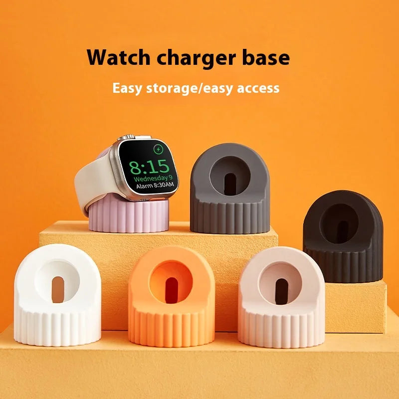 Support de Charge Silicone NexWatch - Apple Watch Série 2 à 11