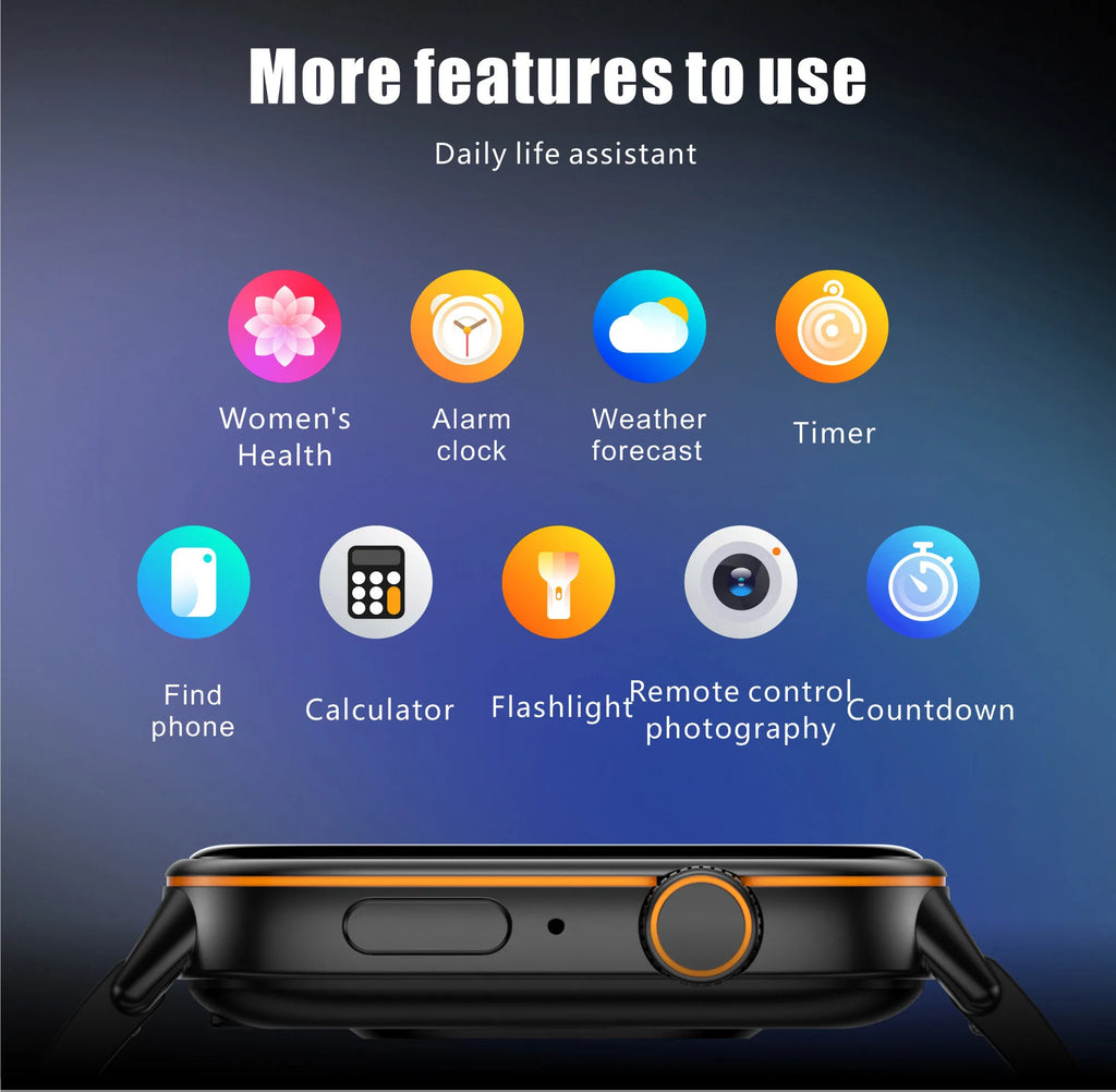 NexWatch LIGE 2026 - Montre Connectée GPS Écran HD 2,01" IP68 Appels Bluetooth