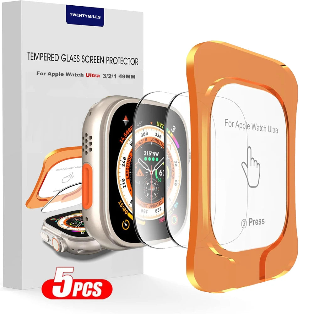 Verre Trempé NexWatch avec Outil de Pose - Apple Watch Ultra 1/2/3 49 mm