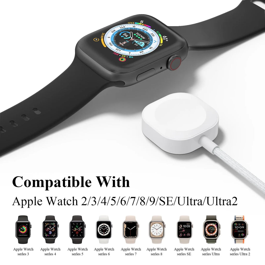 Câble de Charge Nylon USB-C NexWatch - Apple Watch Série 2 à 9 & Ultra